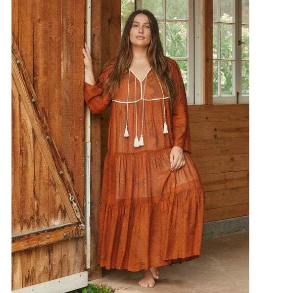 Christy Dawn Dresses & Skirts - Christy Dawn - Paloma Dress Extended Pumpkin Paisley (Lined) Size 2X NWOT